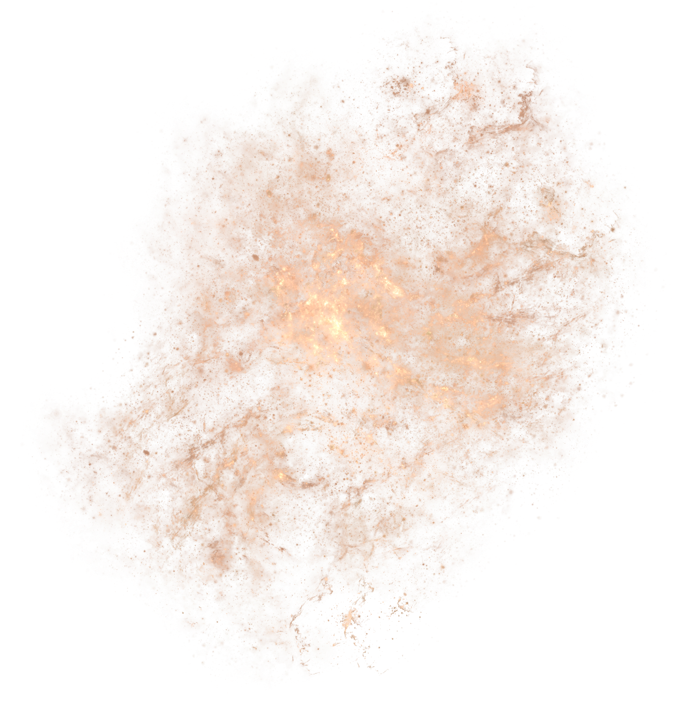 Gold Abstract Magical Galaxy Overlay 